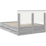  Konstrukcija postelje s predalom Siva Sonoma 140 x 190 cm, (5000121173) | Shoptok.si