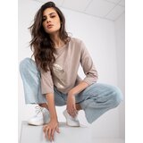 RELEVANCE Blouse-RV-BZ-7510.78-dark beige | Shoptok.si