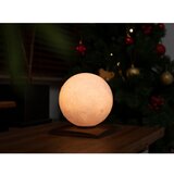 Gingko Temno rjava LED namizna svetilka iz masivnega oreha (višina 19,5 cm) Smart LunaSpin – | Shoptok.si