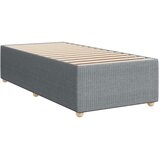  Okvir kreveta s oprugama i madrac svjetlosivi 80x200cm tkanina | shoptok.hr