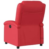  Masažni naslanjač rdeče umetno usnje | Shoptok.si