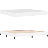  Krevetna konstrukcija Čista bijela 200 x 200 cm tkanina | shoptok.hr
