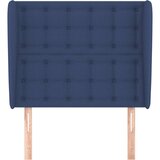  Uzglavlje s ušima plavo 93x23x118/128 cm od tkanine | shoptok.hr