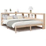  Krevet s regalom za knjige bez madraca 160x200 cm od borovine | shoptok.hr