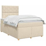  Boxspring krevet s madracem Krem 120 x 200 cm Tkanina | shoptok.hr
