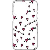  Silikonska maska za iPhone 14 Pro 6.1 Heart Pattern Print Skin bela Cene