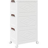  Složiva kutija za pohranu kotačima 3razine 28 L 48,5x29,5x86 cm | shoptok.hr