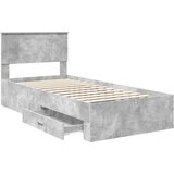  Krevetna konstrukcija s ladicama Betonska siva 90 x 200 cm | Eponuda.ba