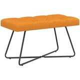  Klupa s gumbastim tkanjem Tamno žuta 80 x 40 x 46 cm Tkanina | shoptok.hr
