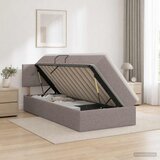  Krevet s madracem i skladištem Sivosmeđa 90 x 190 cm Baršun | shoptok.hr