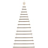  Viseće božićno drvce s vrhom od zvijezde 100 x 210 cm, prirodna grana | shoptok.hr