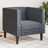 SOFA Tamno siva 74,5 x 71 x 70,5 cm Baršun | shoptok.hr