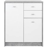 Mömax komoda 4-you new, siva, bela | Shoptok.si