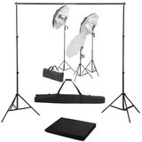  Fotografski studijski komplet s svetilkami in ozadjem | Shoptok.si