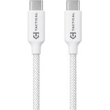 TACTICAL Stitch Thread pleten USB-C v USB-C kabel bele barve dolžine 30cm | Shoptok.si