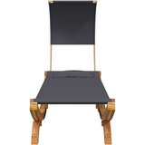 Vanjski ležaj 100x200x126 cm masivno savijeno drvo antracit | shoptok.hr