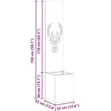 vidaXL Zaslon za zasebnost v vrtu Srebrna 32 x 140 cm Nerjaveče jeklo | Shoptok.si