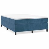 The Living Store Posteljni okvir temno moder 140x200 cm žamet - Posteljni Okvir, (21493459) | Shoptok.si