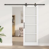 vidaXL klizna vrata s hardverskim setom bijela 78x211 cm masivni bor | shoptok.hr