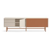 Teulat Opečnato oranžna/bež TV omarica 180x56 cm Nube – | Shoptok.si