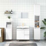Maison Chic Kopalniška omarica - Kopalniški kabinet bela 65x33x60 cm inženirski les, (21795040) | Shoptok.si