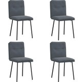 Maison Chic Jedilni stoli - Vzorci stoli 4 kosi temno siv žamet A963, (22032014) Cene