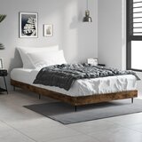 Maison Chic Posteljni okvir - Enojna postelja - Postelja za odrasle brez vzmetnice hrast 100x200 cm inženirski les-J7176, (21770142) | Shoptok.si