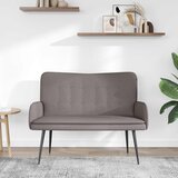 SOFA za dvije osobe Sivo-smeđa 115 x 61 x 87 cm tkanina | shoptok.hr