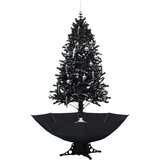 In božićno drvce koje sniježi sa stalkom crno 190 cm PVC | shoptok.hr