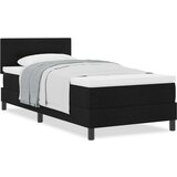  Postelja z vzmetnico z vzmetnico Črna 80 x 200 cm blago, (5000126432) | Shoptok.si