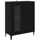  Highboard Crni hrast 69,5 x 34 x 180 cm Konstruirano drvo | shoptok.hr