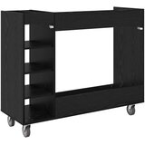 Golf ormar s kotačem Jednobojno Crni hrast 120 x 45 x 98 cm | Eponuda.ba