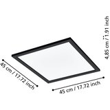 Eglo 31724 - prigušiva led plafonska svetiljka salobrena-z LED/21,5W/230V crna | Eponuda.com