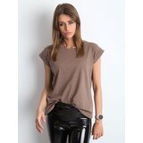 BASIC Feel Good T-shirt-RV-TS-4833.69P-brown | Shoptok.si