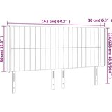  LED uzglavlje tamnozeleno 163x16x118/128 cm baršunasto | shoptok.hr