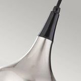 Elstead Lighting Feiss FE-BESO-P-S-BS - Luster na sajli BESO 1xE27/60W/230V matni hrom/crna | Eponuda.com