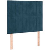 Box spring krevet s madracem tamnoplavi 90x190 cm baršunasti | shoptok.hr