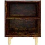  Nočna omarica z nogami 2 kosa dimljeni hrast 40x30x50 cm, (20733305) | Shoptok.si