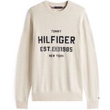 Tommy Hilfiger Pulover 'ATHLEISURE' kapučino / črna Cene
