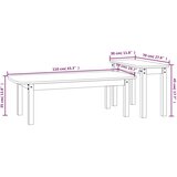  2-dijelni set stolića za kavu od masivne borovine | shoptok.hr