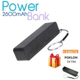 Power bank eksterna baterija za punjenje telefona 2600mah + jedan gratis