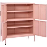 vidaXL Omara za shranjevanje roza 80x35x101,5 cm jeklo | Shoptok.si