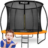 Neo-Sport profilirani vrtni trampolin 252 cm (8 ft) s unutarnjom mrežom, narančasti | shoptok.hr