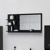 vidaXL Kupaonsko ogledalo crno 90 x 10,5 x 45 cm od iverice Cijene