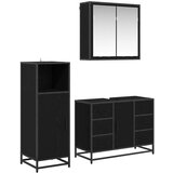 VidaXL set namještaja za kupaonicu 3 pcs crni hrast 80 x 33 x 60 cm VidaXL set namještaja za kupaonicu 3 pcs crni hrast 80 x 33 x 60 cm Slike