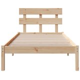  Krevetna konstrukcija Smeđa 100 x 200 cm Čvrsto borovo drvo | Eponuda.ba