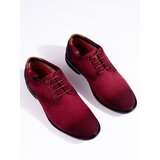 SHELOVET men's fabric burgundy shoes Cene