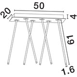Nova Luce Mat crna LED stropna svjetiljka aluminijska sa savitljivom konstrukcijom 20x50 cm Stilvi – | shoptok.hr