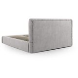 Cosmopolitan Design Svijetlo sivi tapecirani bračni krevet s prostorom za odlaganje s podnicom 180x200 cm Colonel – | shoptok.hr