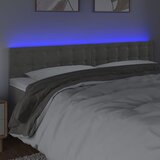  LED uzglavlje svjetlosivo 180x5x78/88 cm baršunasto | shoptok.hr